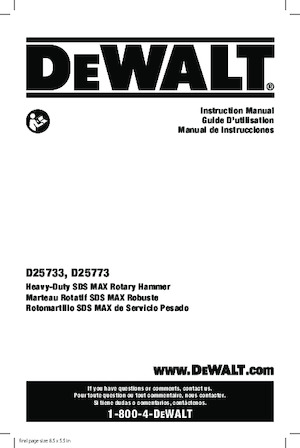 Tassellatori DEWALT D25773K