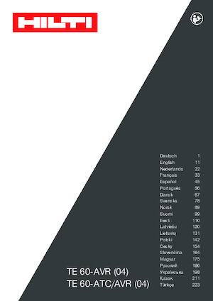 Tassellatori Hilti TE 60-AVR