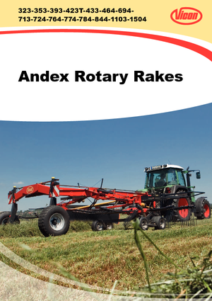 Ranghinatori rotativi Vicon Andex 464