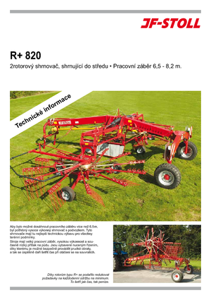 Ranghinatori rotativi JF-Stoll R 820 Plus