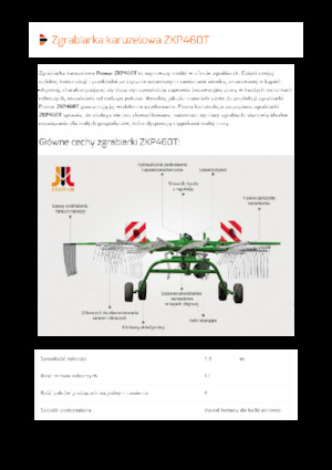 Ranghinatori rotativi Pronar ZKP 460T
