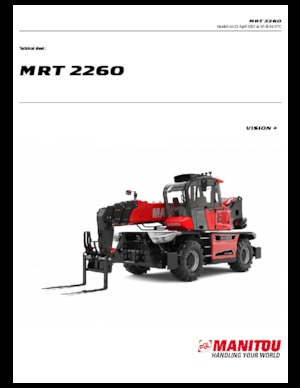 Sollevatori telescopici con torretta girevole Manitou MRT 2260-360 160 Y