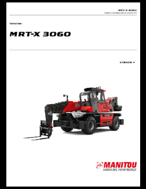 Sollevatori telescopici con torretta girevole Manitou MRT-X 3060