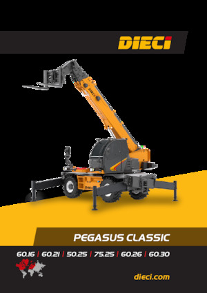 Sollevatori telescopici con torretta girevole Dieci Pegasus 60.26