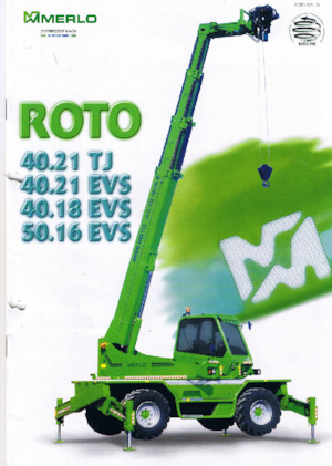 Sollevatori telescopici con torretta girevole Merlo Roto 40.18 EVS