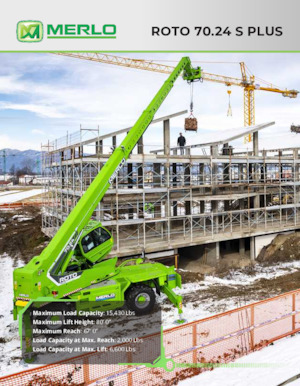 Sollevatori telescopici con torretta girevole Merlo Roto 70.24 S PLUS