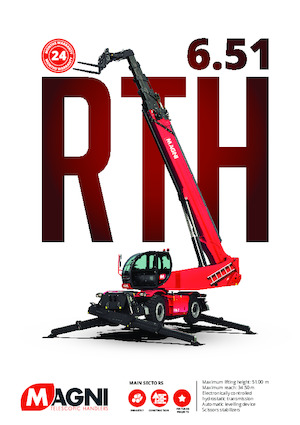 Sollevatori telescopici con torretta girevole MAGNI RTH 6.51 SH