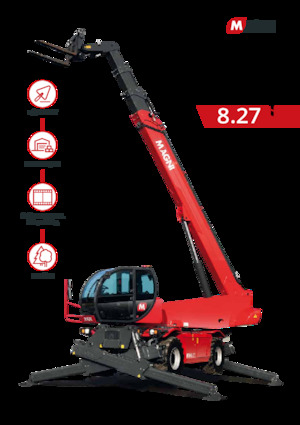 Sollevatori telescopici con torretta girevole MAGNI RTH 8.27