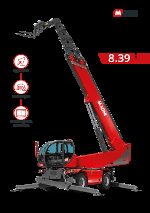 Sollevatori telescopici con torretta girevole MAGNI RTH 8.39