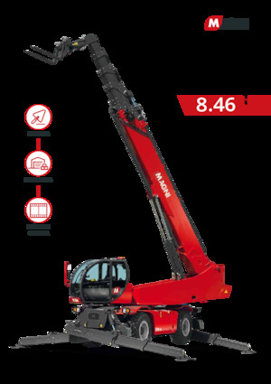 Sollevatori telescopici con torretta girevole MAGNI RTH 8.46