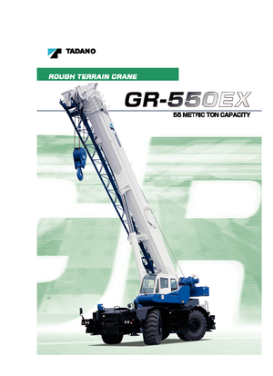 Gru fuoristrada Tadano GR 550 EX