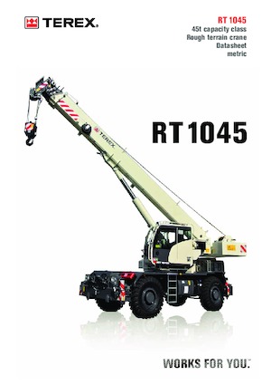 Gru fuoristrada TEREX CRANES RT 1045