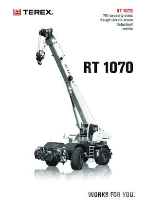Gru fuoristrada TEREX CRANES RT 1070