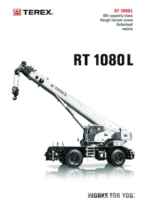 Gru fuoristrada TEREX CRANES RT 1080 L