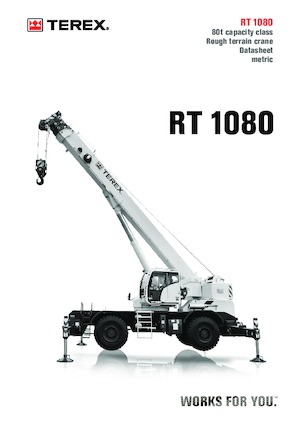 Gru fuoristrada TEREX CRANES RT 1080