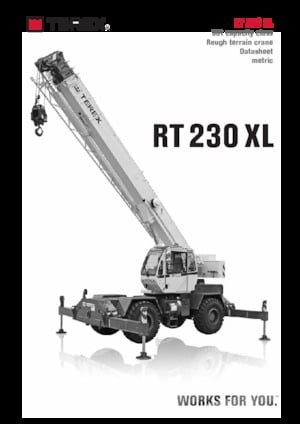 Gru fuoristrada TEREX CRANES RT 230 XL