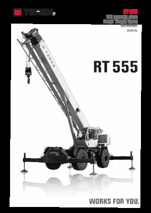 Gru fuoristrada TEREX CRANES RT 555