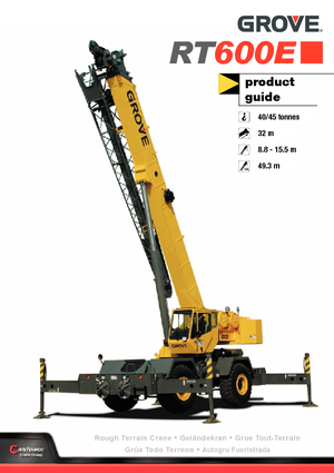 Gru fuoristrada Grove RT 600 E