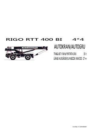 Gru fuoristrada RIGO RTT 400