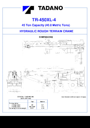 Gru fuoristrada Tadano TR-450XL