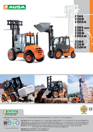 Carrelli elevatori fuoristrada Ausa C 250 H x 4