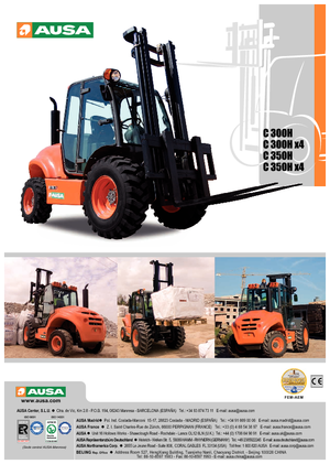 Carrelli elevatori fuoristrada Ausa C 300 H