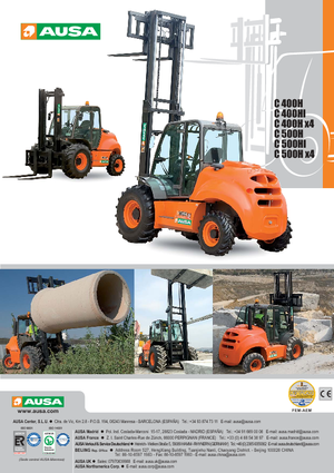 Carrelli elevatori fuoristrada Ausa C 500 H