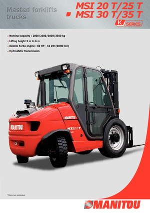 Carrelli elevatori fuoristrada Manitou MSI 35 T Buggie