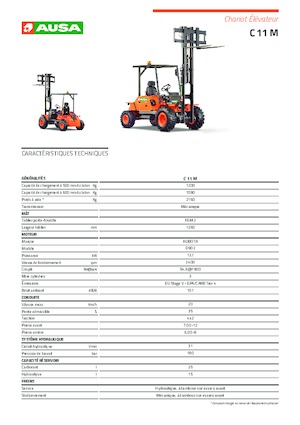 Carrelli elevatori fuoristrada Ausa C 11 M