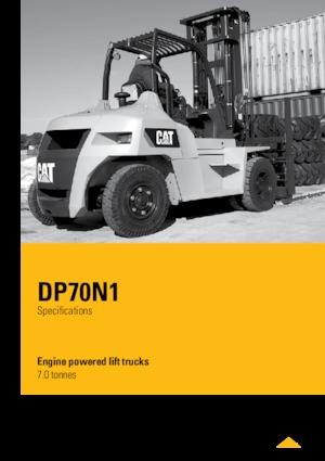 Carrelli elevatori frontali diesel Caterpillar DP70N1