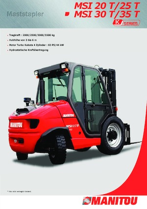 Carrelli elevatori fuoristrada Manitou MSI 30 T