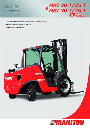 Carrelli elevatori fuoristrada Manitou MSI 35 T