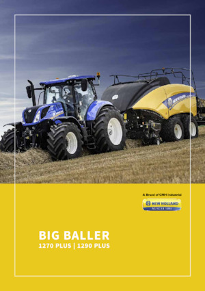 Presse per grandi imballaggi + Presse ad alta pressione New Holland BigBaler 890 Plus Packer Cutter