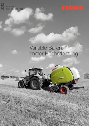 Rotopresse Claas Variant 365 RC Pro