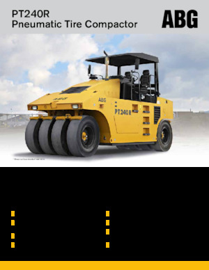 Compattatori stradali statici gommati Volvo ABG PT240R 