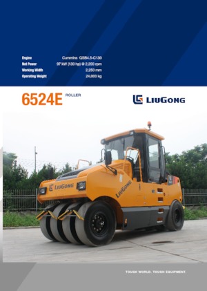 Compattatori stradali statici gommati Liugong 6524E