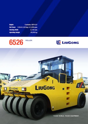 Compattatori stradali statici gommati Liugong 6526