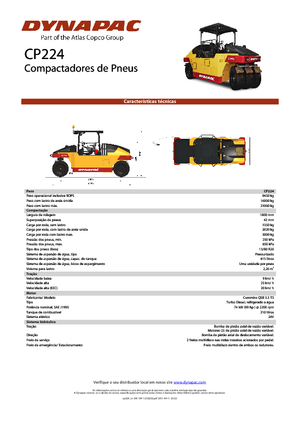 Compattatori stradali statici gommati Dynapac CP 224