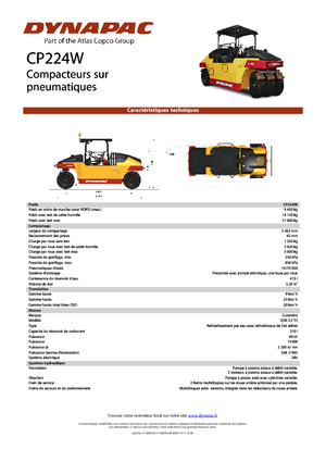 Compattatori stradali statici gommati Dynapac CP 224 W