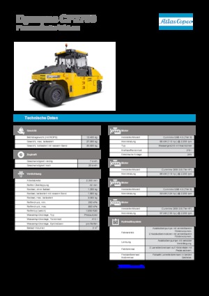 Compattatori stradali statici gommati Dynapac CP 2700