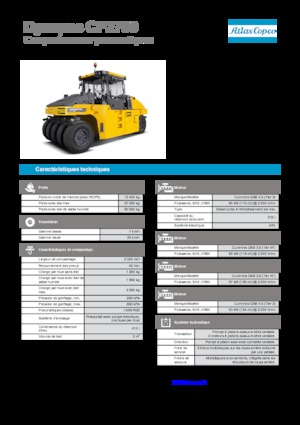 Compattatori stradali statici gommati Dynapac CP 2700