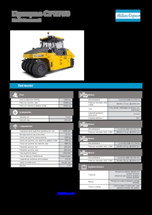 Compattatori stradali statici gommati Dynapac CP 2700