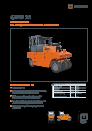 Compattatori stradali statici gommati Hamm GRW 21