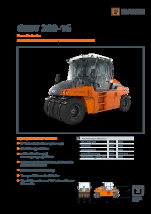 Compattatori stradali statici gommati Hamm GRW 280i-16