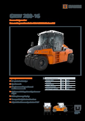 Compattatori stradali statici gommati Hamm GRW 280i-16