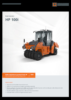 Compattatori stradali statici gommati Hamm HP 100i