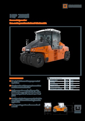Compattatori stradali statici gommati Hamm HP 280i