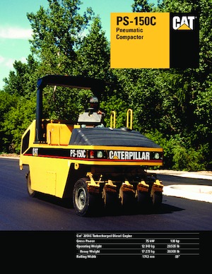 Compattatori stradali statici gommati Caterpillar PS 150