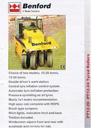 Compattatori stradali statici gommati Benford PT 12/20