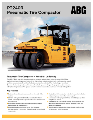 Compattatori stradali statici gommati Volvo PT240R